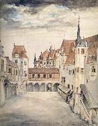 Albrecht Durer The Courtyard of the Former Castle in Innsbruck oil painting on canvas